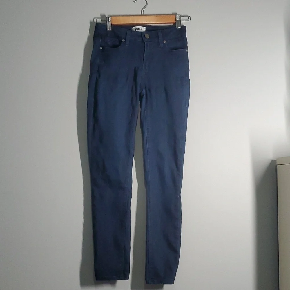 Paige jeans women's size 26 size 2 US dark medium blue Verdugo ankle